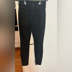 Size 24 skinny mother black stretch denim